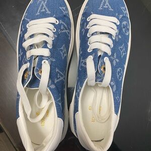 Louis Vuitton Blue and White Women's Sneakers